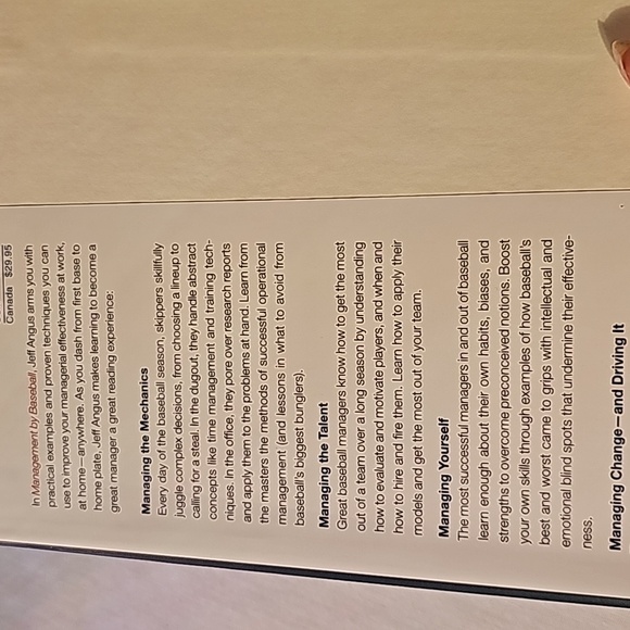 Management by Baseball book - Picture 3 of 3